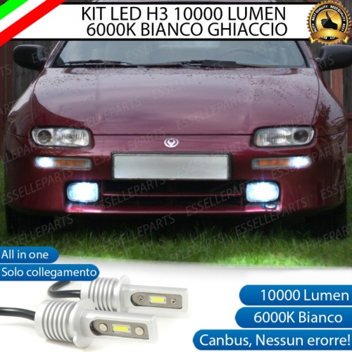 Kit Full LED H3 10000 Lumen Fendinebbia Mazda 323 F