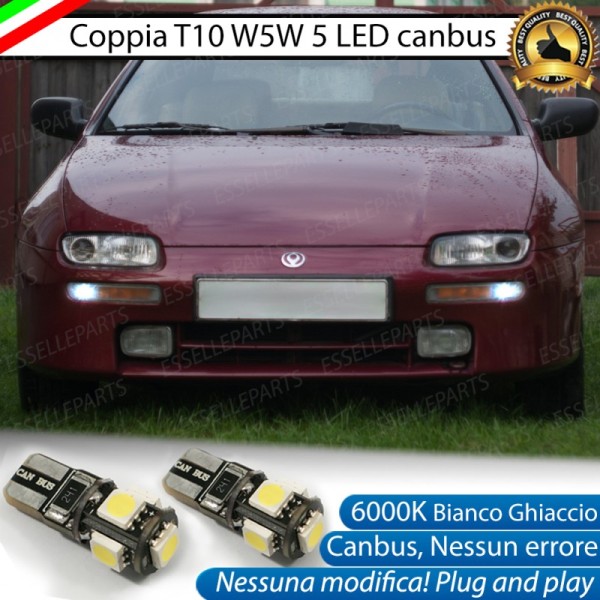 Luci posizione T10 W5W 5 LED Canbus Mazda 323 F