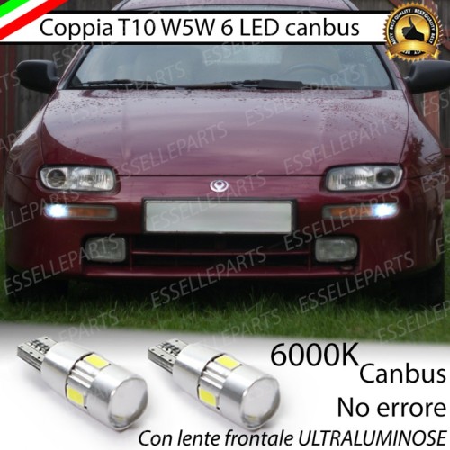 Luci posizione T10 W5W 6 LED Canbus Mazda 323 F