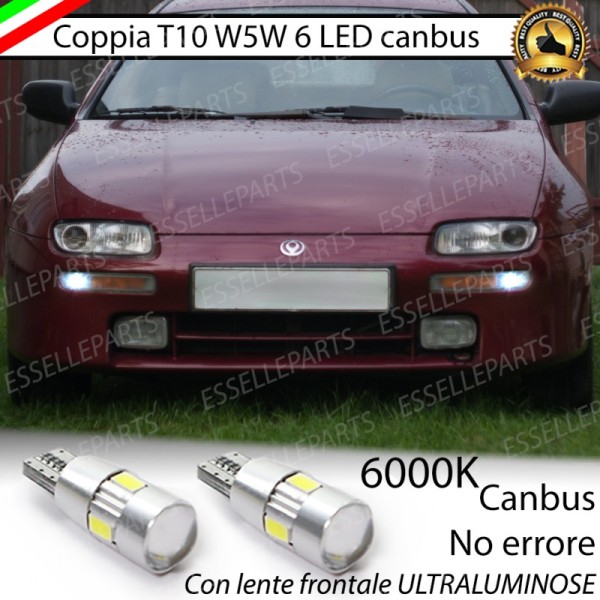 Luci posizione T10 W5W 6 LED Canbus Mazda 323 F