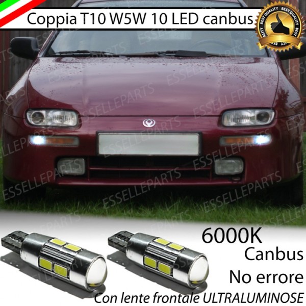 Luci posizione T10 W5W 10 LED Canbus Mazda 323 F
