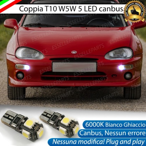 Luci posizione T10 W5W 5 LED Canbus Mazda MX-3