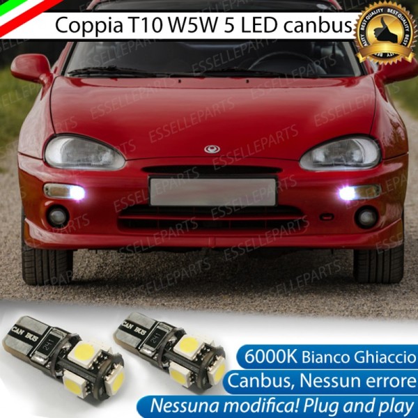 Luci posizione T10 W5W 5 LED Canbus Mazda MX-3