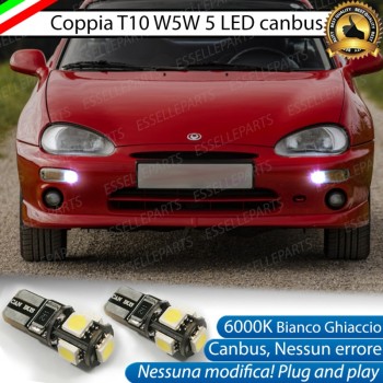 Luci posizione T10 W5W 5 LED Canbus Mazda MX-3