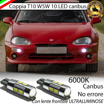 Coppia Lampade T10 W5W LED canbus con lente frontale per luci di posizione per Mazda MX-3
