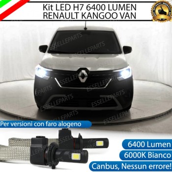 Kit Full LED H7 6400 LUMEN ANABBAGLIANTI Renault Kangoo 3