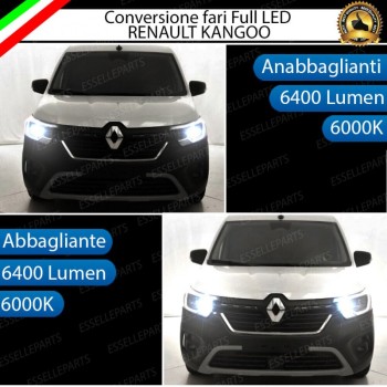 Conversione Fari Full LED 6000k canbus Renault Kangoo 3 Luce Bianca