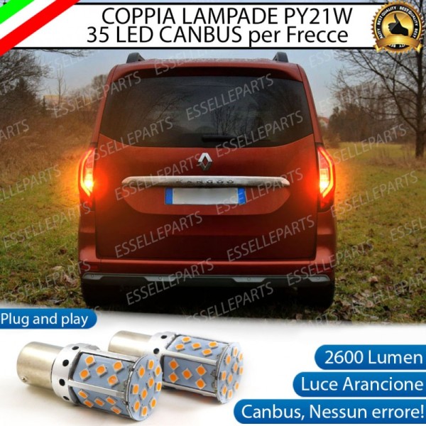 Coppia Frecce Posteriori PY21W 35 LED Canbus Renault Kangoo 3