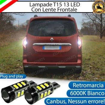 Luci Retromarcia T15 13 LED 6000K Renault Kangoo 3