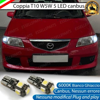 Luci posizione T10 W5W 5 LED Canbus Mazda Premacy CP