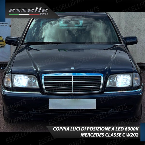 Luci Posizione 10 LED Mercedes Classe C W202 6000k Canbus