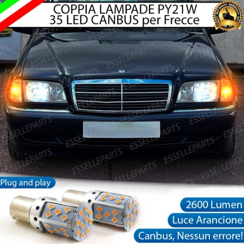 Coppia Frecce Anteriori PY21W 35 LED Canbus Mercedes Classe C W202