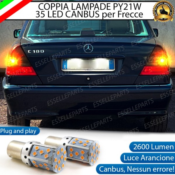 Coppia Frecce Posteriori PY21W 35 LED Canbus Mercedes Classe C W202