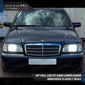Conversione Fari Full LED per Mercedes Classe C W202 6000K Bianco Canbus