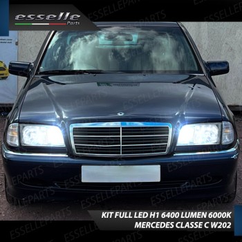 Conversione Fari Full LED per Mercedes Classe C W202 6000K Bianco Canbus
