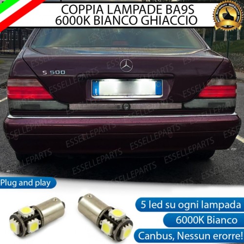 Luci Targa BA9S 5 LED Classe S W140