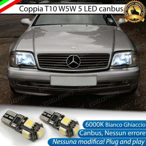 Luci posizione T10 W5W 5 LED Canbus Mercedes SL R129