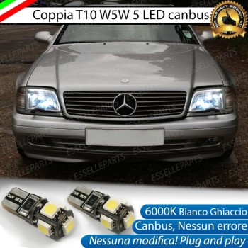 Luci posizione T10 W5W 5 LED Canbus Mercedes SL R129