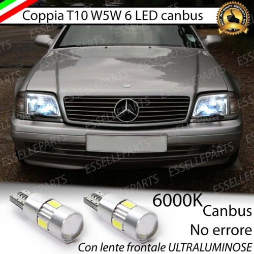 Lampade T10 W5W Canbus 6 LED luci posizione Mercedes SL R129