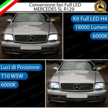 Lampade a LED H4 + T10 per Mercedes SL R129 Luce Bianca