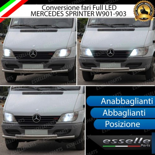 Conversione Fari Full LED per Mercedes Sprinter W901-905 6000K Bianco Canbus
