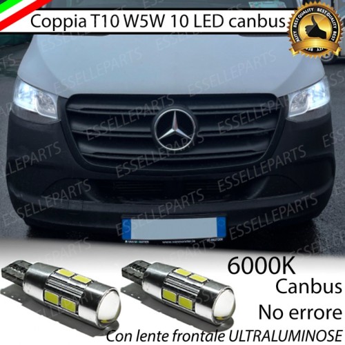 Luci Posizione 10 LED Per Mercedes Sprinter 6000k Canbus