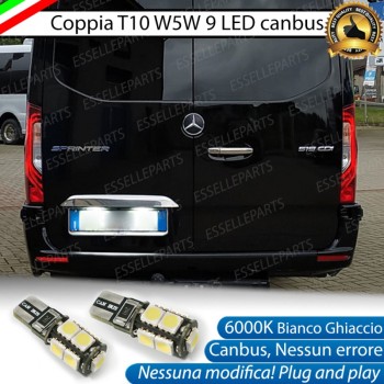 Luci targa 9 LED Canbus