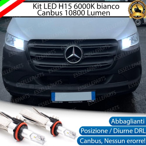 Kit Luci Diurne/Abbaglianti H15 10800 LUMEN Mercedes Sprinter BR 907-910