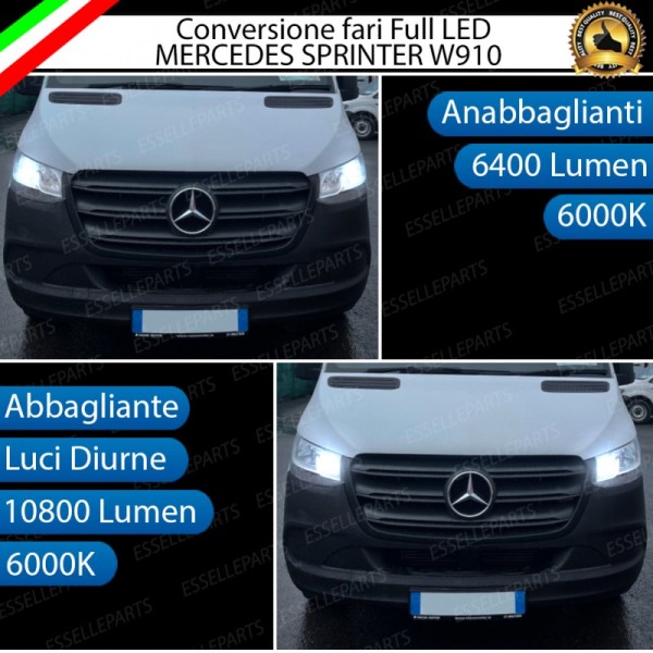 Conversione Fari Full LED Mercedes Sprinter BR 907-910 6000K