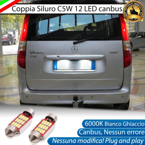 Luci Targa 12 LED Canbus 6000K per Mercedes Vaneo W414