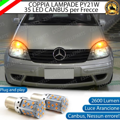 Coppia Frecce Anteriori PY21W 35 LED Canbus Mercedes Vaneo W414
