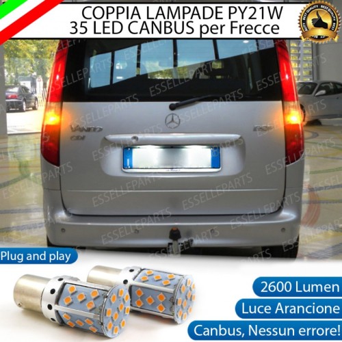 Coppia Frecce Posteriori PY21W 35 LED Canbus Mercedes Vaneo W414