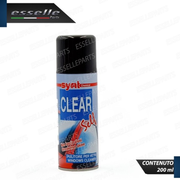 Detergente Pulitore Pulisci Vetri Cristalli Interni Esterni Auto 200 Ml Schiuma