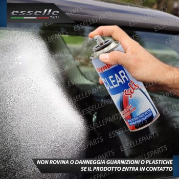 Detergente Pulitore Pulisci Vetri Interni Esterni Auto 200 Ml + Panno Microfibra