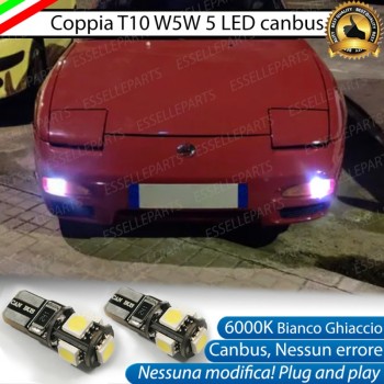 Luci posizione T10 W5W 5 LED Canbus Nissan 180SX 200SX 240SX