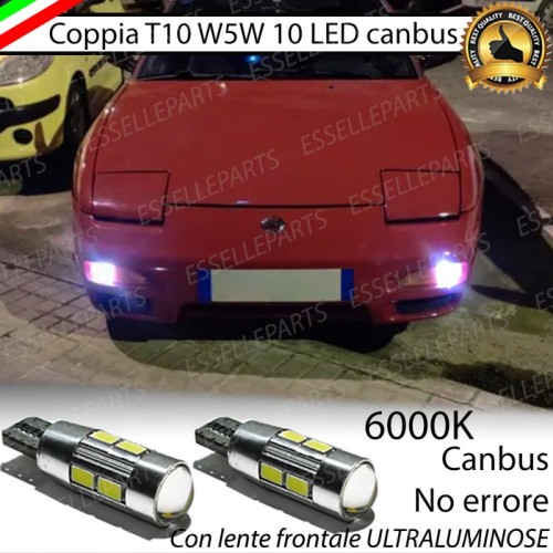 Luci Posizione 10 LED Nissan 180SX 200SX 240SX 6000k Canbus