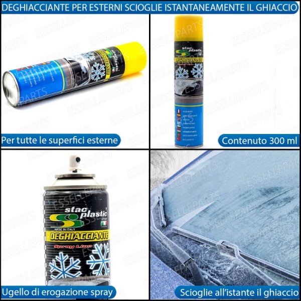 Deghiacciante Anti Ghiaccio Spray Vetri Serrature + Telo Antighiaccio Parabrezza