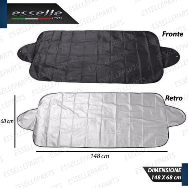 Deghiacciante Anti Ghiaccio Spray Vetri Serrature + Telo Antighiaccio Parabrezza