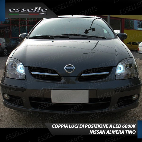 Lampade T10 W5W 6 LED luci posizione Nissan Almera Tino