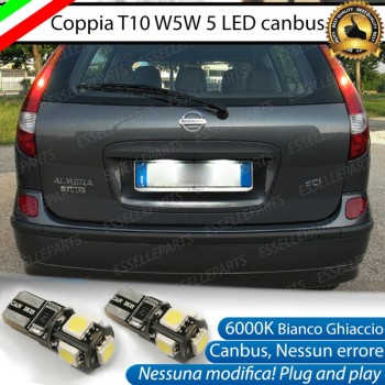 Luci targa 5 LED Canbus Nissan Almera Tino