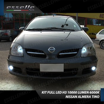 Kit Full LED H3 10000 Lumen Fendinebbia Nissan Almera Tino