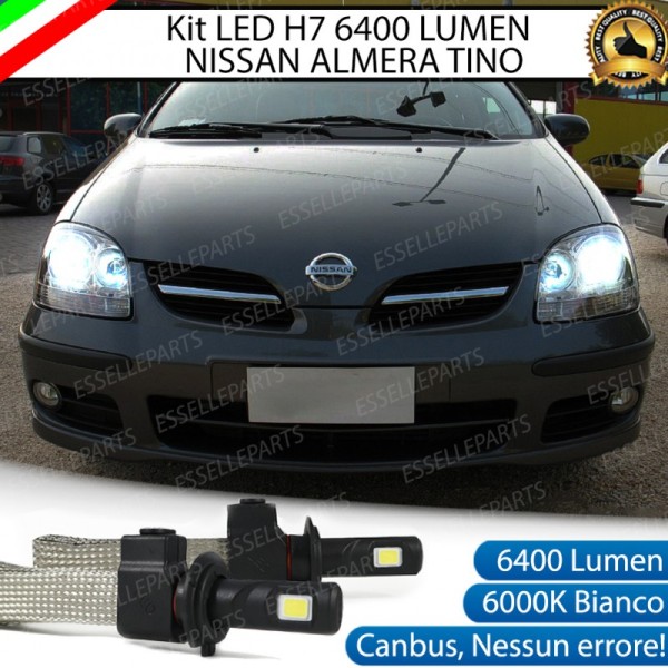 Kit Full LED H7 6400 LUMEN ANABBAGLIANTI Nissan Almera Tino