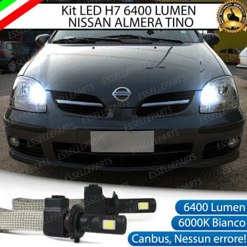 Kit Full LED H7 6400 LUMEN ABBAGLIANTI Nissan Almera Tino