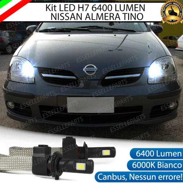 Kit Full LED H7 6400 LUMEN ABBAGLIANTI Nissan Almera Tino