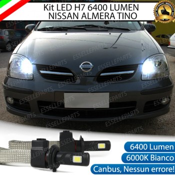Kit Full LED H7 6400 LUMEN ABBAGLIANTI Nissan Almera Tino