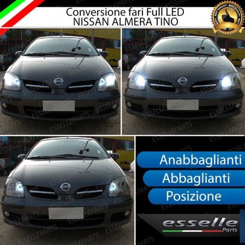 Conversione Fari Full LED 6000k canbus Nissan Almera Tino
