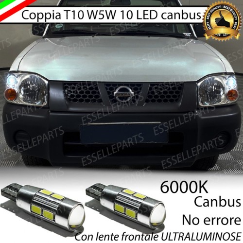 Luci Posizione 10 LED Per Nissan Navara D22 6000k Canbus