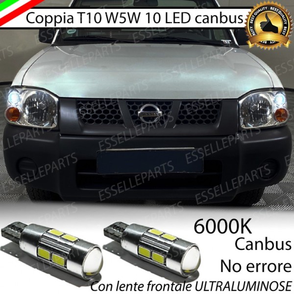 Luci Posizione 10 LED Per Nissan Navara D22 6000k Canbus