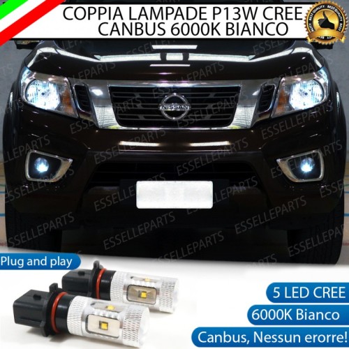 Luci di Posizione/Diurne 6 LED P13W CREE Nissan Navara D23
