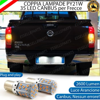 Coppia Frecce Posteriori PY21W 35 LED Canbus Nissan Navara D23